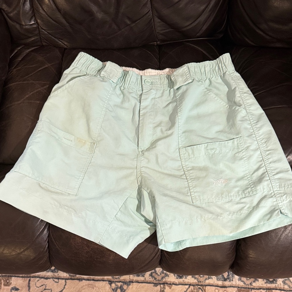 AFTCO Mint Cargo Shorts for Men